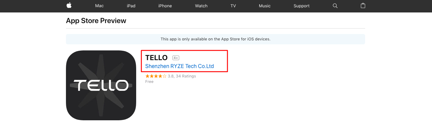 DJI Tello Telefon Uygulaması DJI Tello Telefon Uygulaması