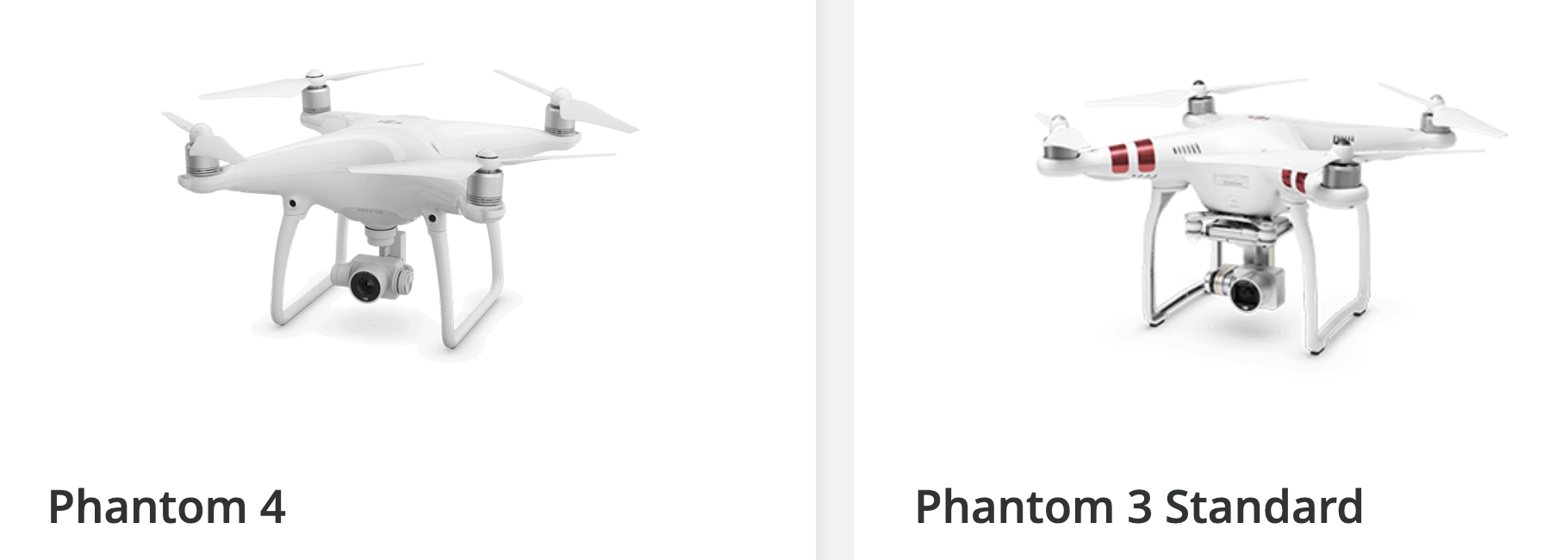 DJI Phantom 4 DJI Phantom 3 Standart